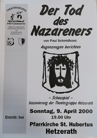 Plakat Der Tod des Nazareners 2000
